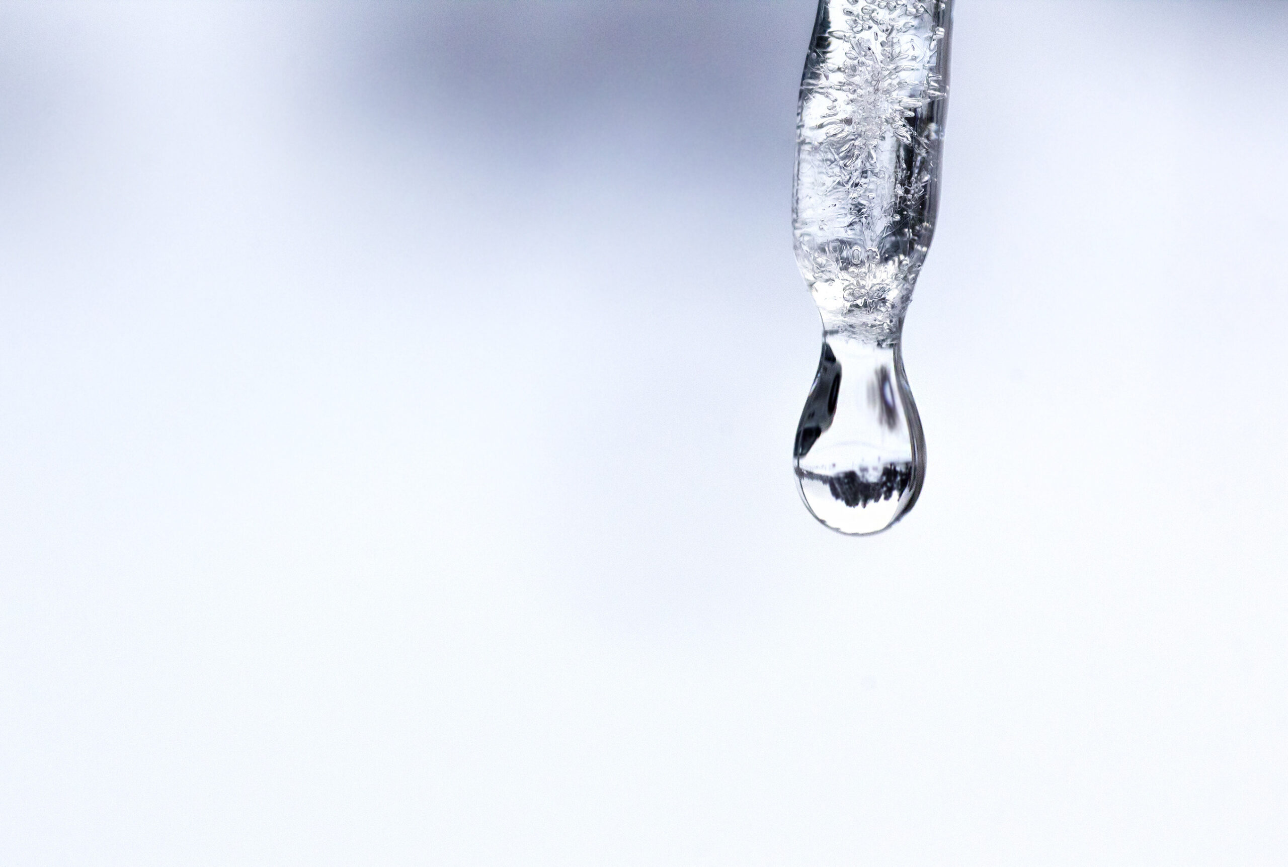 frozen drop of water