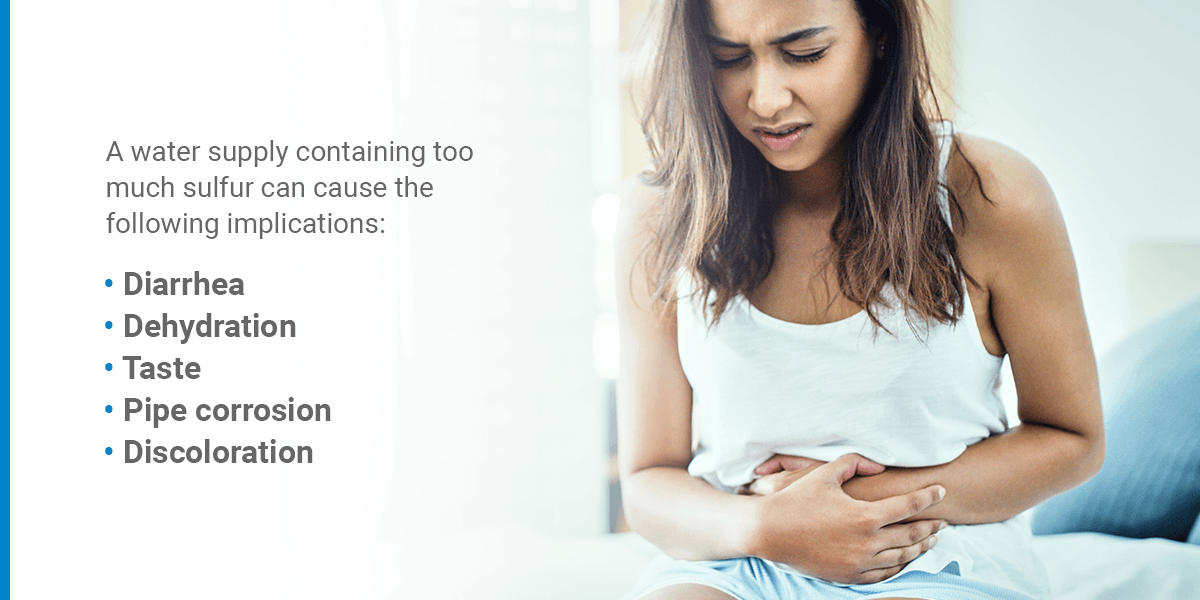 implications of too much sulfur in water
